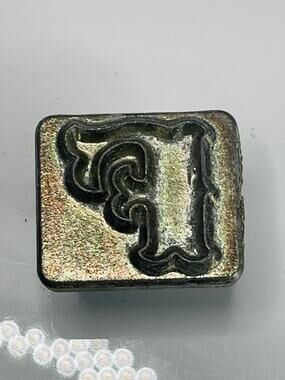 Leather Stamp F Tandy Craftool Alphabet Single Replacement Letter Size 1 Inch